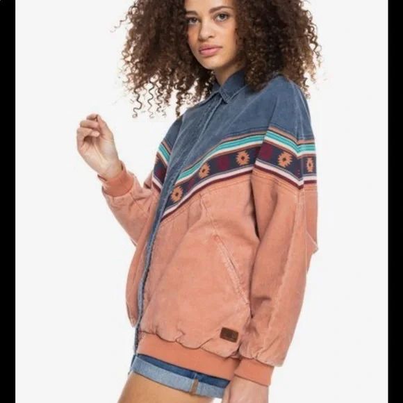 Roxy Jackets Coats Nwt Roxy Lined Vintage Corduroy Jacket